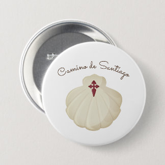 Camino de Santiago Pilgrim 3 Inch Round Button