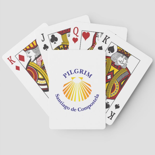Camino de Santiago pilgrim Playing Cards (Back)