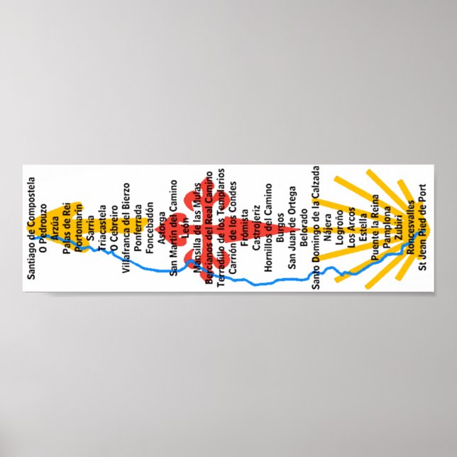 Camino de Santiago Poster (Front)