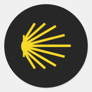 Camino De Santiago Scallop Shell Trail Symbol Pock Classic Round Sticker