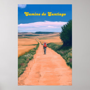 Camino De Santiago Spain Travel Poster