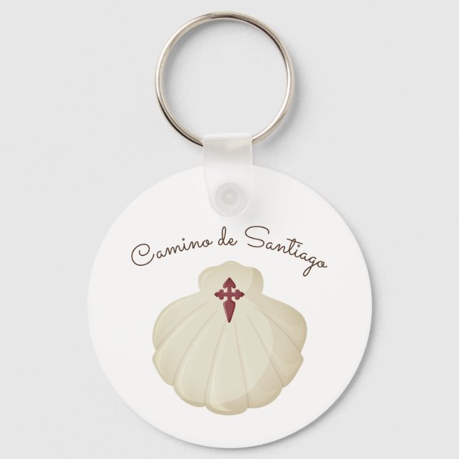 Camino de Santiago Symbol Keychain (Front)