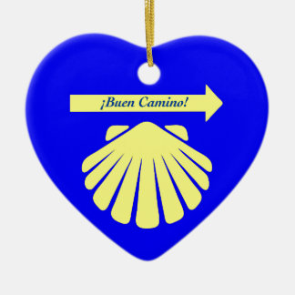 Camino de Santiago Symbols Ceramic Ornament