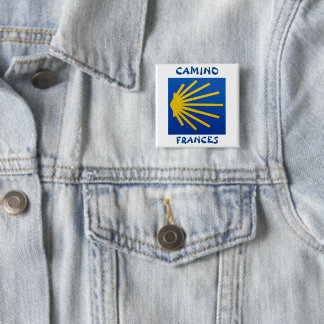 Camino de Santiago The way of st James 0003 2 Inch Square Button