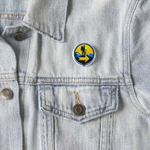 Camino de Santiago The way of st James 0073 1 Inch Round Button