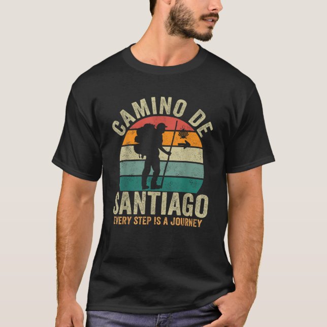 Camino de Santiago Tshirt Women Spain Pilgrim Way  (Front)