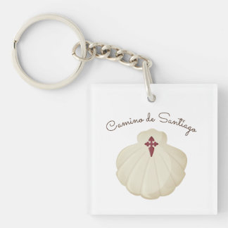 Camino de Santiago Walking Keychain