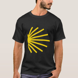 Camino De Santiago Yellow Scallop Shell Trail Symb T-Shirt