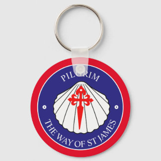 Camino Frances St James cross shell  Keychain