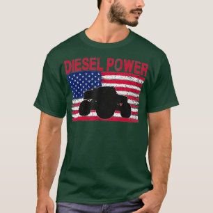 Camion à drapeau diesel Turbo Mechanic T-Shirt