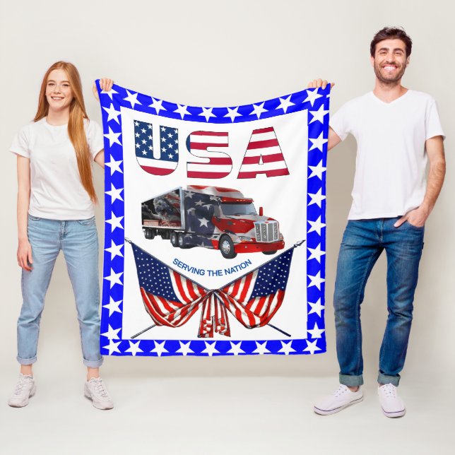Camion américain - Patriotic Trucker Couverture ca (En situation)