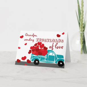 Camion carte Saint Valentin pour grand-père