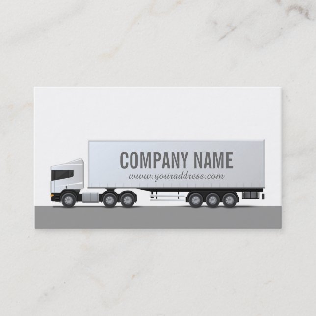 Camion - Carte simple transport et logistique (Devant)