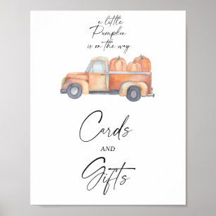 Camion citrouille - CARTES ET CADEAUX Affiche
