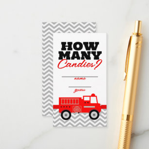 Camion combien de bonbons Jeu Guards Cartes