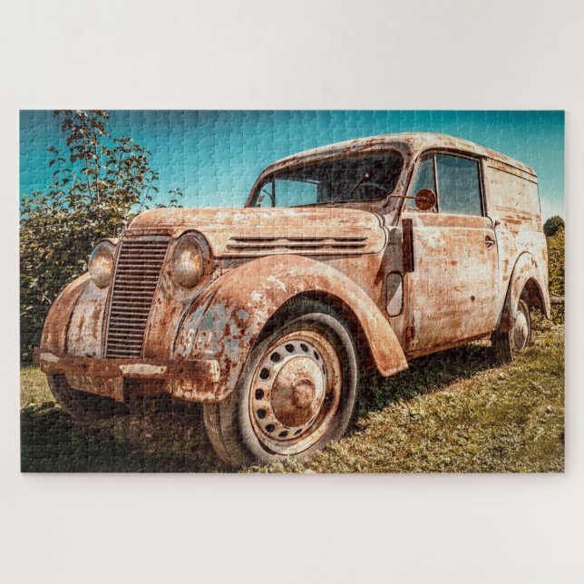 camion dans le puzzle de terrain (Horizontal)
