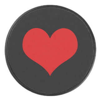 Camion de hockey de coeur rouge