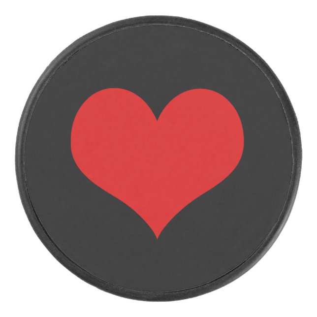 Camion de hockey de coeur rouge (Devant)