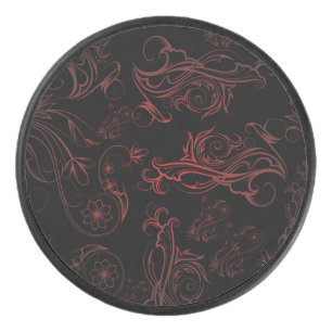 Camion de hockey floral rouge