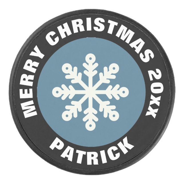 Camion de hockey sur glace de vacances /Flocon de  (Devant)