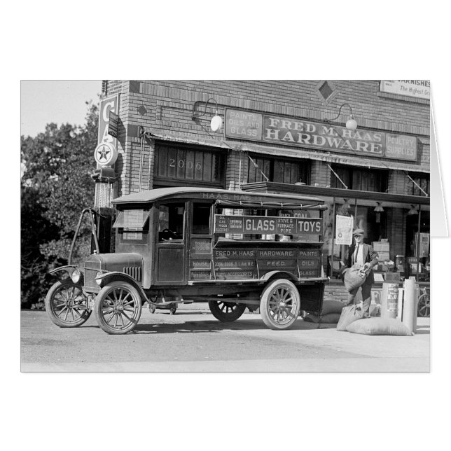 Camion de livraison de magasin de matériel, 1924 (Devant horizontal)