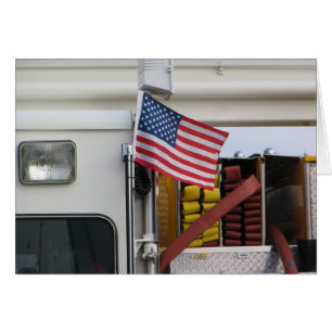 Camion de pompiers patriotique