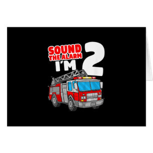 Camion d'incendie 2 ans pompier 2e anniversaire