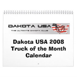 Camion du Dakota Etats-Unis 2008 du calendrier de
