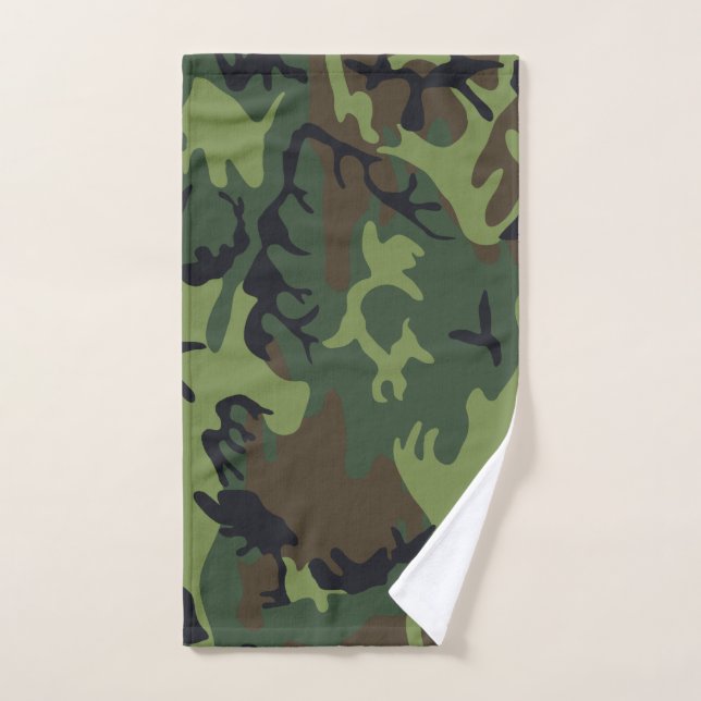 Camion militaire de Green Forest (Serviette à main)
