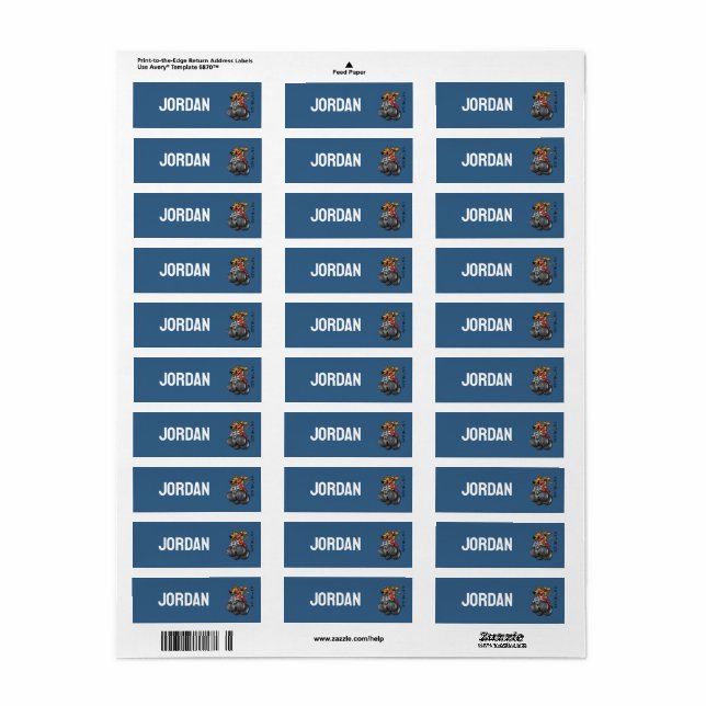 Camion monstre Scooby-Doo | Ajouter Votre Nom (Feuille entière)