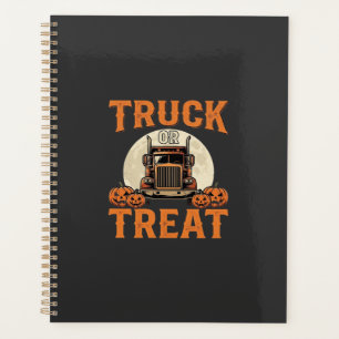 Camion ou Traiter Halloween Conception de semi-rem