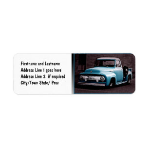 Camion pick-up bleu vintage
