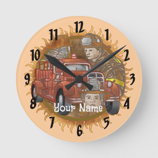 Camion-pompier Buddy Horloges des pompiers (Recto)