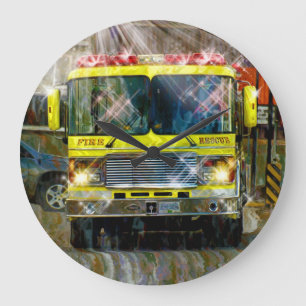 Camion Pompiers Pompiers Pompiers Secourus Horloge