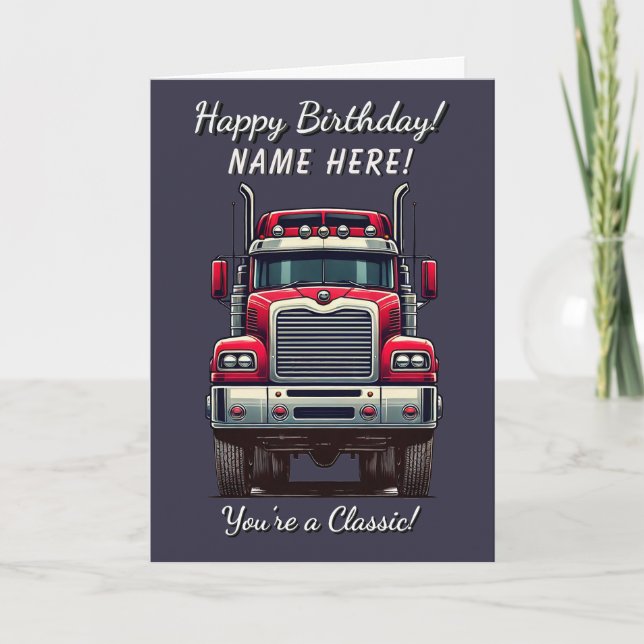 Camion rétro classique Vous êtes une carte d'anniv (Devant)