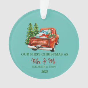 Camion Rouge Pins Notre Premier Noël