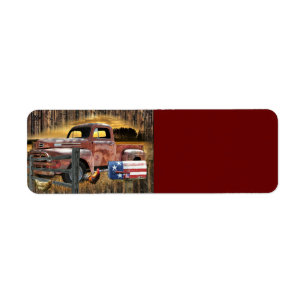 Camion rouge Vintage Camion rouge Camion agricole