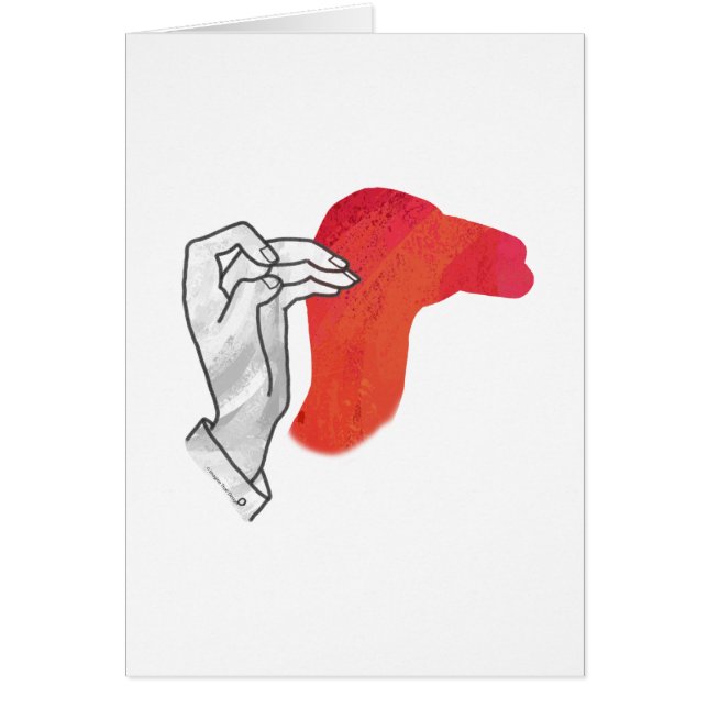 Camion Silhouette Main Rouge (Devant)