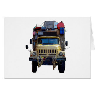 Camion vintage d'expédition de désert