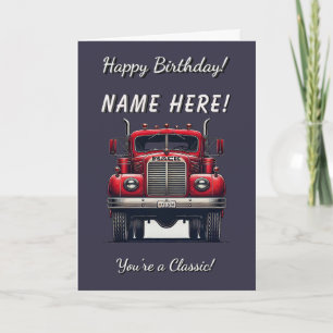 Camion vintage Vous êtes une carte d'anniversaire