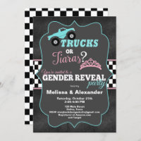 Camions ou Tiaras Genre Reveillez les invitations