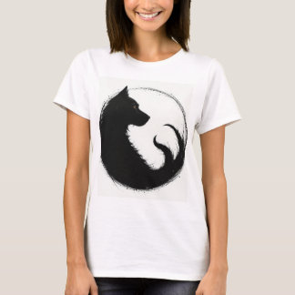 Camisa feminina lobo design  T-Shirt