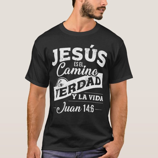 Camisas De Jesus Con Versiculos De La Biblia       T-Shirt (Front)