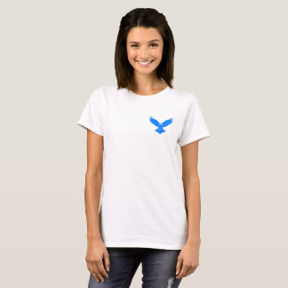 👕 Camiseta Básica Feminina Águia nas Alturas Azul T-Shirt