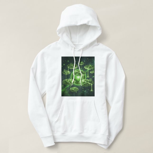 Camiseta Ecossistema Flutuante Hoodie (Design Front)