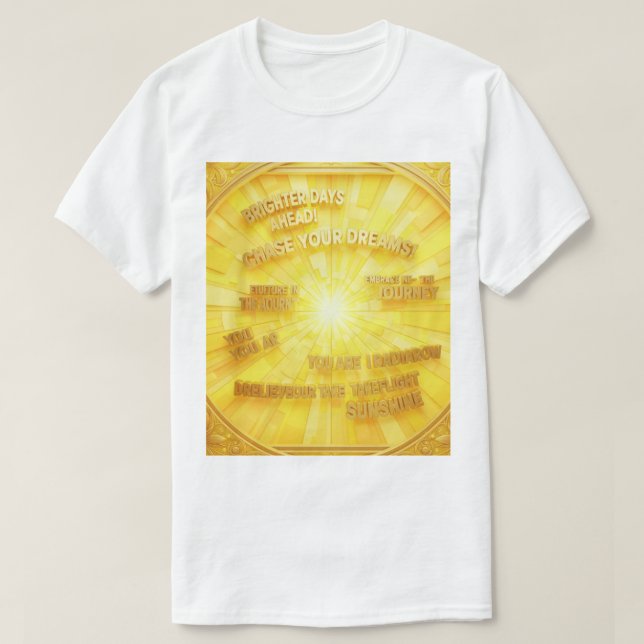 Camiseta frases de esperança e motivação T-Shirt (Design Front)