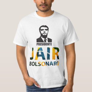 Camiseta Jair Bolsonaro 2022 para Presidente T-Shirt