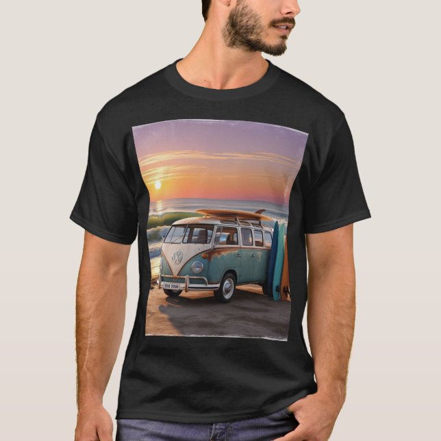 Camiseta Kombi and Surf T-Shirt (Front)