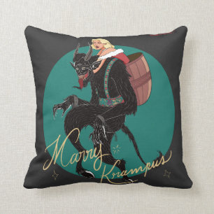 Camiseta Krampus Throw Pillow