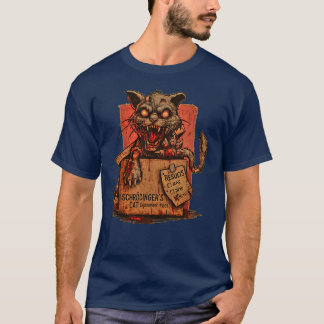 Camiseta Masc. Schrodinger's Zombie Cat - Front T-Shirt